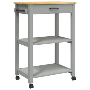 vidaXL Chariot de cuisine MONZA 60x40x88 5 cm bois massif de pin