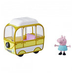 Mini Camping-Car Jaune Peppa Pig avec Figurine - Aventures en Plein Air