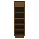 vidaXL Armoire à chaussures marron miel 30x34x105cm bois de pin massif