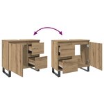 vidaXL Armoire de lavabo de salle de bain chêne artisanal 65x33x60 cm