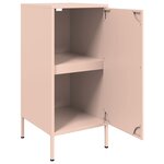 vidaXL Buffets 2 Pièces rose 36x39x79 cm acier laminé à froid