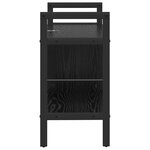 vidaXL Étagère Chêne noir 75 x 30 x 58 5 cm Bois d'ingénierie