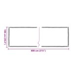 vidaXL Housse de protection plantes avec œillets 1x8 m polyéthylène