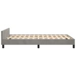 vidaXL Cadre de lit sans matelas gris clair 120x200 cm velours