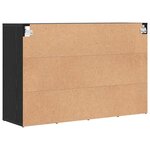 vidaXL Cabinet à chaussures avec étagère Chêne noir 103 x 30 x 67 cm