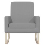 vidaXL Chaise à bascule Gris clair Tissu
