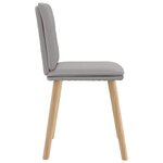 vidaXL Chaises à manger lot de 6 gris nuage tissu
