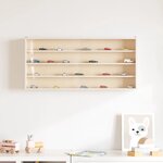 vidaXL Vitrine de collection en bois avec portes 80 x 8 5 x 37 cm