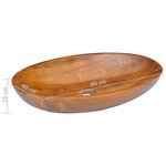 vidaXL Lavabo Bois de teck massif 60x40x10 cm