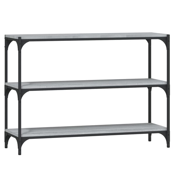 vidaXL Bibliothèque Sonoma gris 100x33x70 5 cm Bois d'ingénierie acier