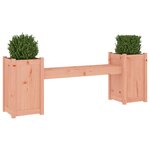 vidaXL Banc avec jardinières 180x36x63 cm bois massif de douglas