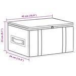 vidaXL Boîte de rangement avec fenêtre transparente 6 pc Tissu intissé