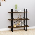 vidaXL Bibliothèque Chêne marron 100x30x105 cm Bois d'ingénierie