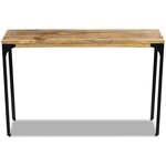 vidaXL Table console Bois de manguier 120 x 35 x 76 cm