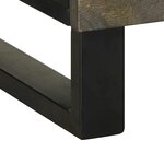 vidaXL Table de chevet noir 50x33x62 cm bois de manguier solide