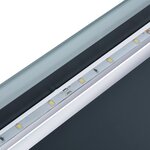 vidaXL Miroir à LED et capteur tactile et affichage d'heure 100x60 cm