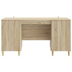 vidaXL Bureau Chêne Sonoma 142 5 x 50 x 75 cm Bois d'ingénierie