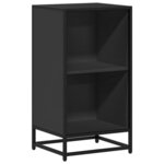 vidaXL Bibliothèque noir 40x35x76 cm bois d'ingénierie