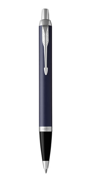 PARKER IM Stylo bille  bleu mat  recharge bleue pointe moyenne  Coffret cadeau