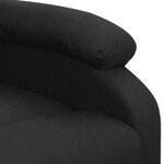 vidaXL Fauteuil de massage Noir Tissu