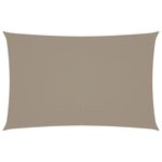 vidaXL Voile de parasol tissu oxford rectangulaire 2 5x5 m taupe