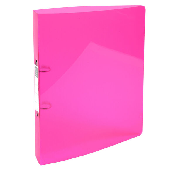 Classeur 2 anneaux 30mm iderama pp - a4 maxi - rose - x 10 - exacompta