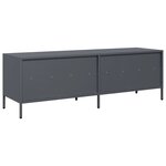 vidaXL Meuble TV anthracite 135x39x43 5 cm acier laminé à froid