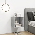 vidaXL Armoire murale Gris béton 37x37x37 cm Bois d’ingénierie