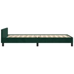 vidaXL Cadre de lit sans matelas vert foncé 80x200 cm velours
