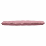vidaXL Coussin de Dos Rose 180 x 50 cm Tissu en velours côtelé