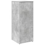 vidaXL Bureau de réception gris béton 135x50x103 5cm bois d'ingénierie