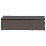vidaXL Boîte de rangement avec fenêtre transparente 6 Pièces Gris
