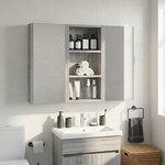 vidaXL Armoire murale de salle de bain Gris Sonoma 30 x 10 x 60 5 cm