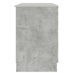 vidaXL Bureau Gris béton 142 5 x 50 x 75 cm Bois d'ingénierie