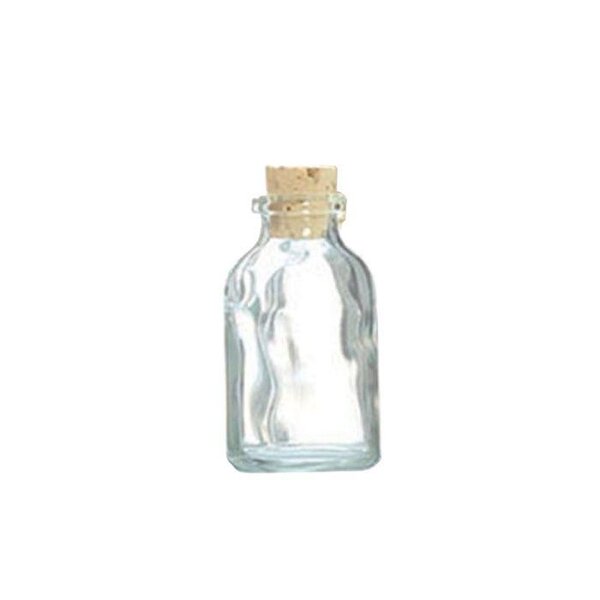 30 mini bouteilles en verre 6 cm avec bouchon liège