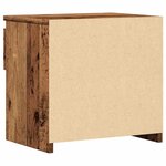 vidaXL Table de chevet vieux bois 40x30x39 cm bois d'ingénierie