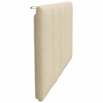 vidaXL Coussin de tête de lit crème 100 cm tissu