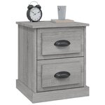 vidaXL Table de chevet sonoma gris 39x39x47 5 cm bois d'ingénierie