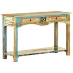 vidaXL Table console 120x40x75 cm Bois solide de récupération