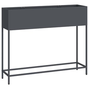 vidaXL Bac de jardin surélevé Anthracite 100 x 26 x 82 cm Acier
