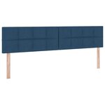vidaXL Lit avec rangement et matelas avec matelas Bleu 200 x 200 cm