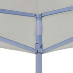 vidaXL Tente de fête 291 x 291 x 315 cm Crème Tissu Oxford