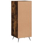 vidaXL Buffet Chêne fumé 34 5x34x90 cm Bois d'ingénierie