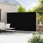 vidaXL Auvent latéral rétractable de patio 200x514 cm Noir