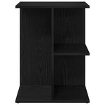 vidaXL Table de chevet chêne noir 46 5x29x61 cm bois d’ingénierie