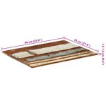 vidaXL Dessus de table rectangulaire 70x90 cm 15-16 mm Bois récupéré