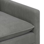 vidaXL Ensemble de Canapés 2 Pièces Gris foncé Velours