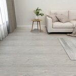 vidaXL Dalles de plancher autoadhésives 20 Pièces PVC 1 86 m² gris clair