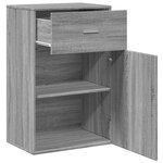 vidaXL Armoire de rangement sonoma gris 56 5x39x90 cm bois ingénierie