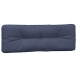 vidaXL Coussins palette lot de 5 tissu bleu marine